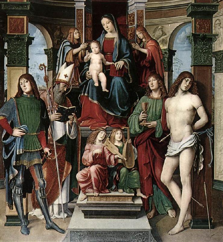 FRANCIA, Francesco Madonna and Saints whh china oil painting image